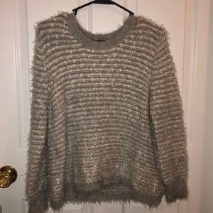 Fuzzy Grey Sweater